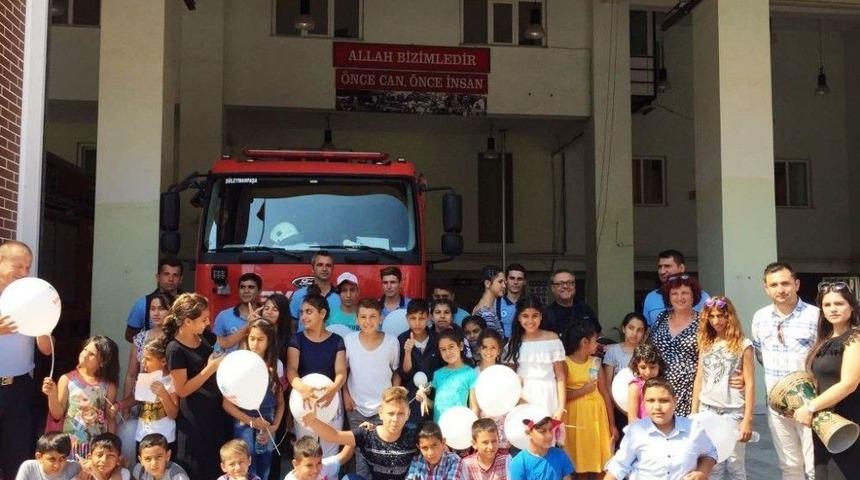 Aydoğdu Sosyal Etkinlik Merkezi Yangın S&ouml;nd&uuml;rme Eğitiminde