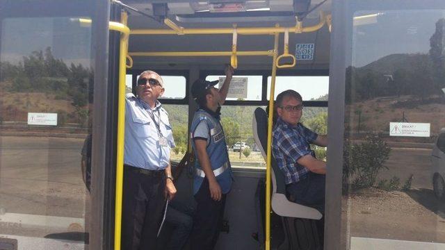Toplu Taşıma Ara&ccedil;ları &Uuml;zerinde Denetimler Yapılıyor 2