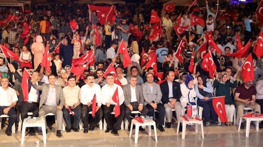 Şanlıurfa&rsquo;da 15 Temmuz Demokrasi Ve Milli Birlik G&uuml;n&uuml; Anması Sona Erdi