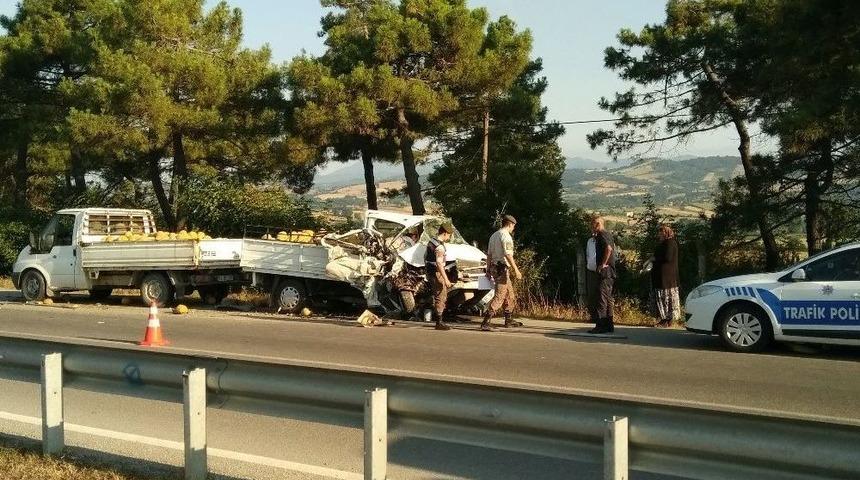Bafra&rsquo;da Trafik Kazası: 1 Yaralı