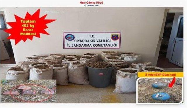 Diyarbakır'da 402 Kilo Esrar Ele Geçirildi