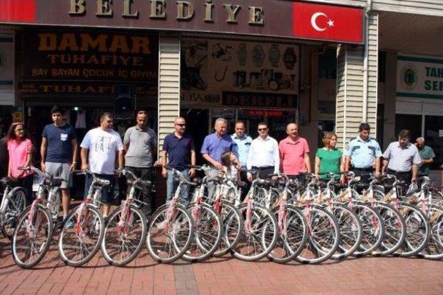 Çaycuma'da Belediyeden 43 Polise Bisiklet