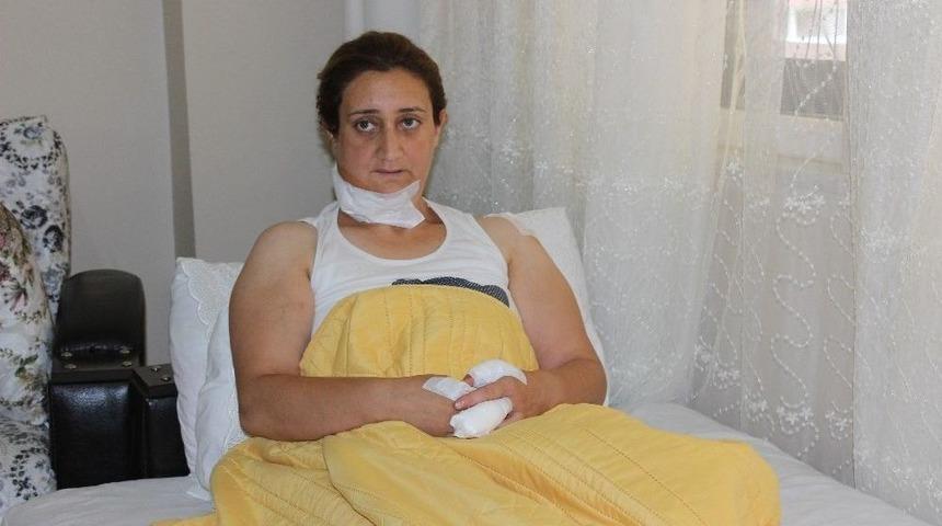 Boşandığı Eşi Tarafından Boğazı Kesilen Kadın &Ouml;l&uuml;mden D&ouml;nd&uuml;