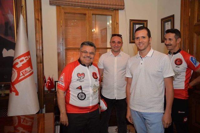 Bisikletliler Derneği Bilecik İl Temsilciliği’nden Başkan Yağcı’ya Ziyaret 1