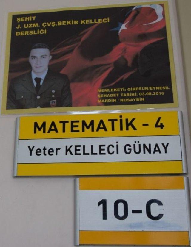 Giresun’un Şehitleri Espiye İlçesindeki Lisede Yaşatılacak