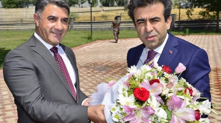 Vali G&uuml;zeloğlu, Dtb Başkanı Yeşil&rsquo;den Brifing Aldı