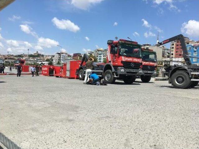 Yenikapı Metroda İtfaiyenin Çalışmaları Devam Ediyor