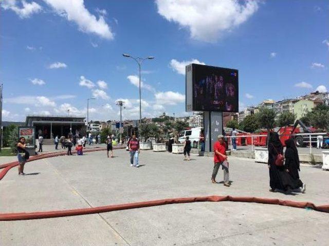 Yenikapı Metroda İtfaiyenin Çalışmaları Devam Ediyor