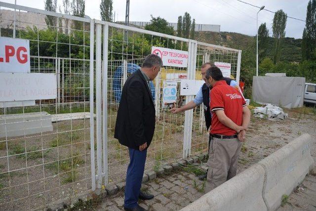 Bilecik Belediyesi İtfaiye Müdürlüğünden Benzin İstasyonu Denetimleri