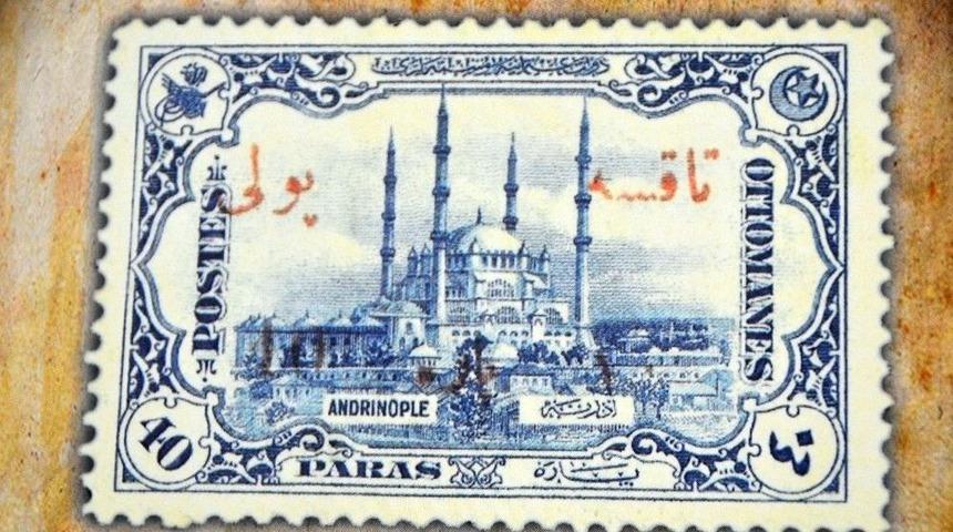 Tarihte Basılmış İlk Resimli Posta Pulunda Selimiye Camii Yer Almış