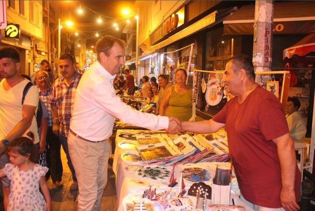 Gece Pazarına Başkan S&uuml;rprizi