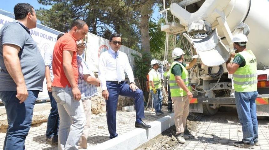 Kırşehir&rsquo;de Peyzaj Ve Bisiklet Yolu &Ccedil;alışmaları Başladı