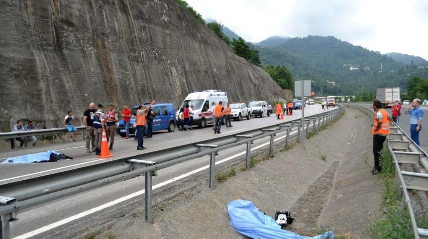 Ordu&rsquo;da Motosiklet Kazası: 2 &Ouml;l&uuml;
