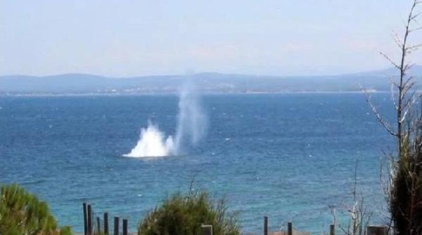 &Ccedil;anakkale'de Birinci D&uuml;nya Savaşı'ndan Kalma Mayın Imha Edildi