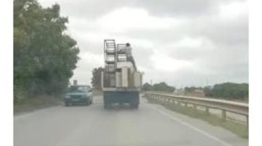 (&ouml;zel Haber) Can G&uuml;venliğini Hi&ccedil;e Sayan Taşıma Y&ouml;ntemi Kamerada