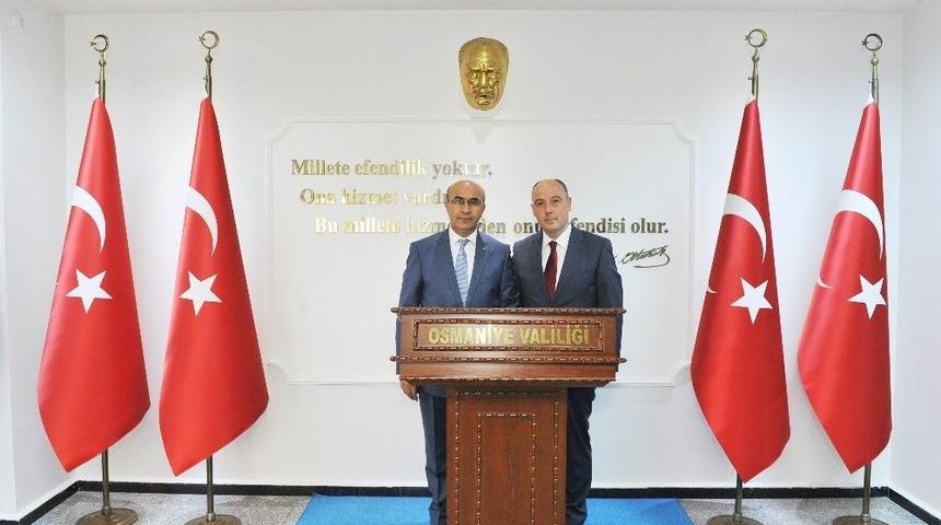Vali Demirtaş&rsquo;tan Osmaniye Valisi Coşkun&rsquo;a &ldquo;hayırlı Olsun&rdquo; Ziyareti
