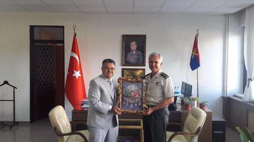 Başkan Yağcı&rsquo;dan Komutan Albay Mehmet Yiğit&rsquo;e Ziyaret