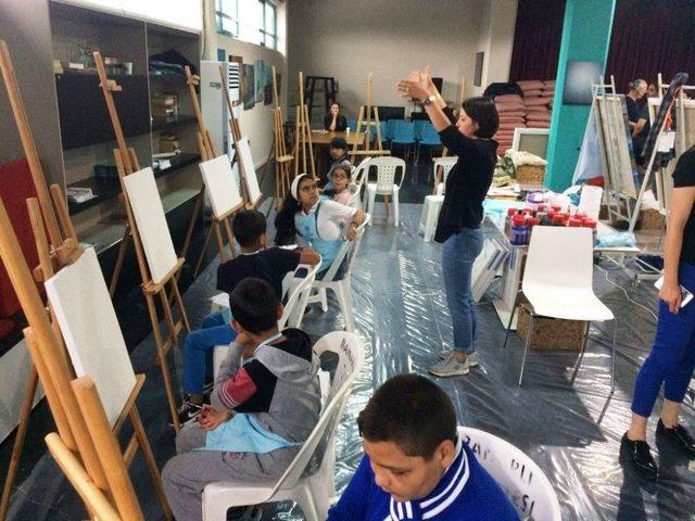 S&uuml;leymanpaşalı &Ccedil;ocuklar Sanatı Ustalarından &Ouml;ğreniyor 1