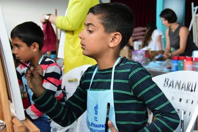 S&uuml;leymanpaşalı &Ccedil;ocuklar Sanatı Ustalarından &Ouml;ğreniyor 3