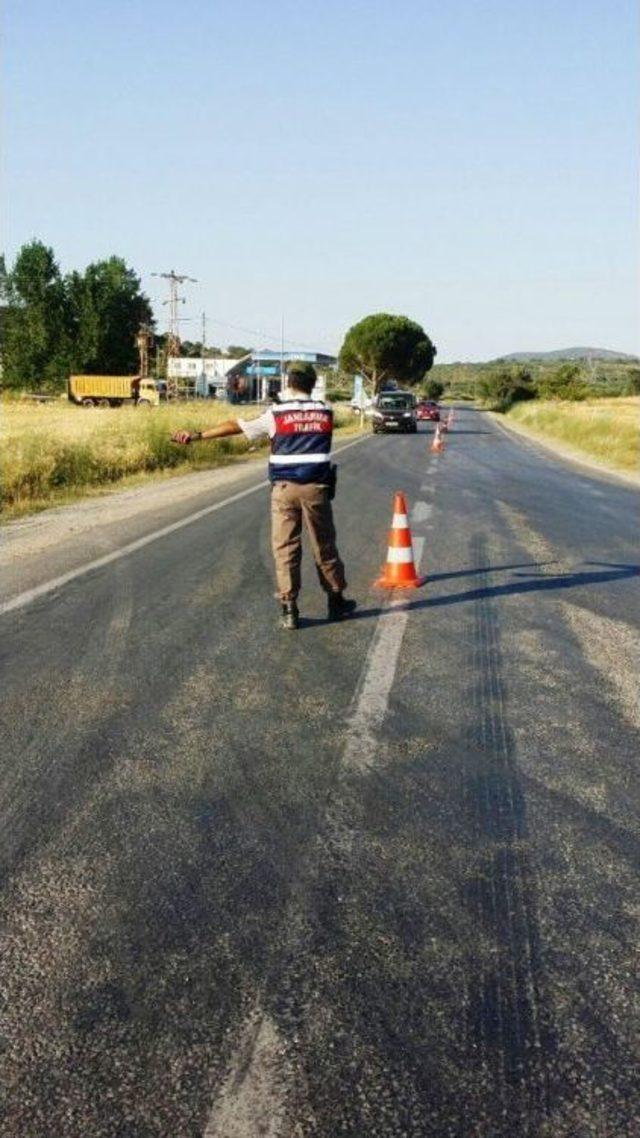 Jandarmadan Trafik Plakası Denetimi