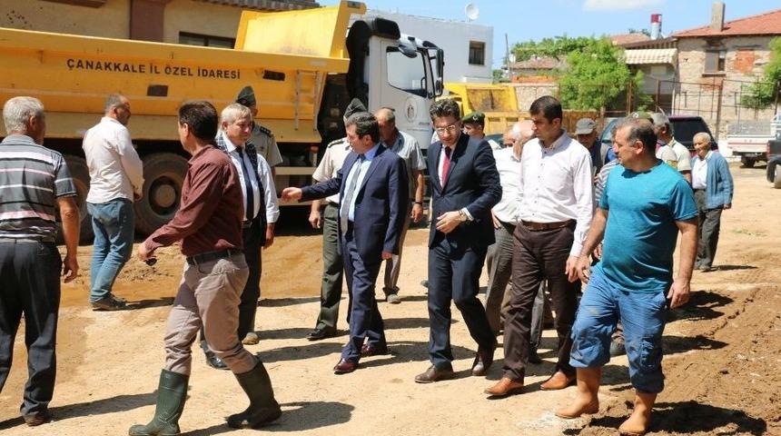 Vali Tavlı’dan Sel Yaşanan Bölgelerde İnceleme