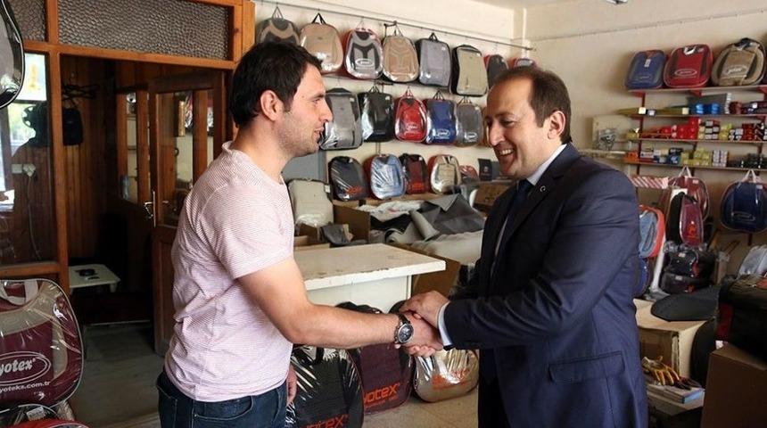 Vali Pehlivan, Sanayi Esnafını Ziyaret Etti