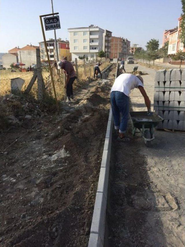 Süleymanpaşa’nın Sokakları Birer Birer Kilit Taşla Kaplanıyor