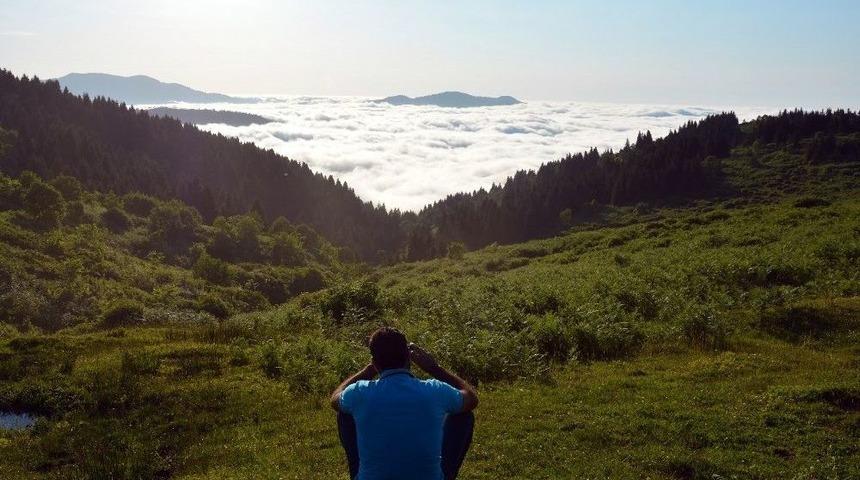 Ordu&rsquo;da Sis Seyirlik Manzara Oluşturdu