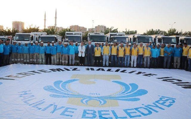 Şanlıurfa’nın En Büyük Temizlik Filosu Aralıksız İş Başında