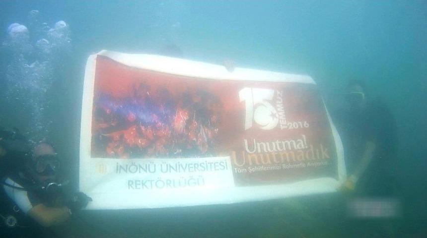 İnosar Ekipleri 15 Temmuz Şehitleri Anısına Dalış Yaptı