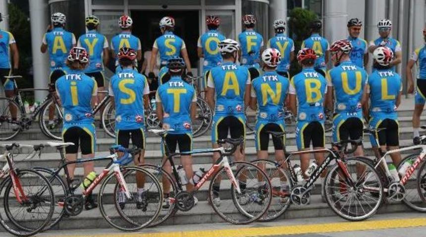 Ayasofya Sergisi I&ccedil;in Pedal &Ccedil;eviriyorlar