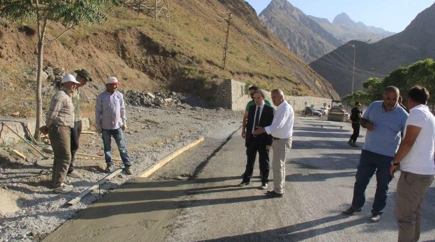 Başkan Epcim, Yol &Ccedil;alışmalarını Denetledi