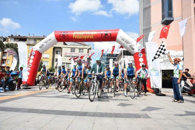 Başkan Doğan&rsquo;dan &ldquo;ayasofya İ&ccedil;in Pedallıyoruz&rdquo; Ekibine Destek 1
