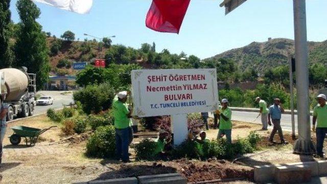 Şehit Öğretmenin Adı, Son Olarak Geçtiği Yola Verildi