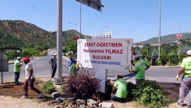 Şehit Öğretmenin Adı, Son Olarak Geçtiği Yola Verildi