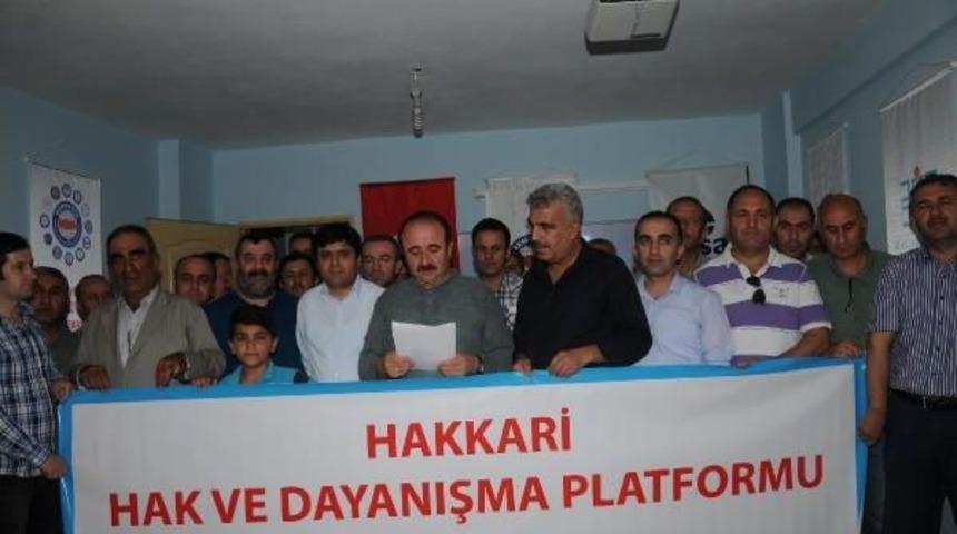 Hakkari'de Hak-Da Platformundan İsrail'e Tepki