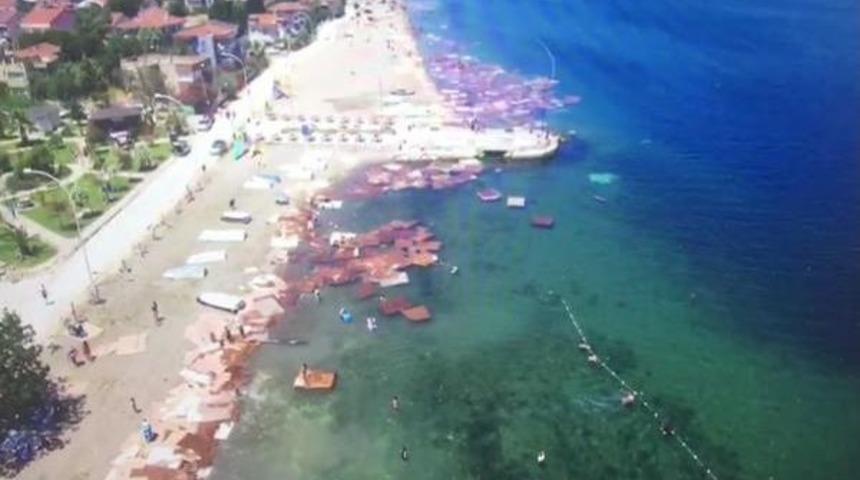 Denizdeki Suntalar Drone Ile G&ouml;r&uuml;nt&uuml;lendi