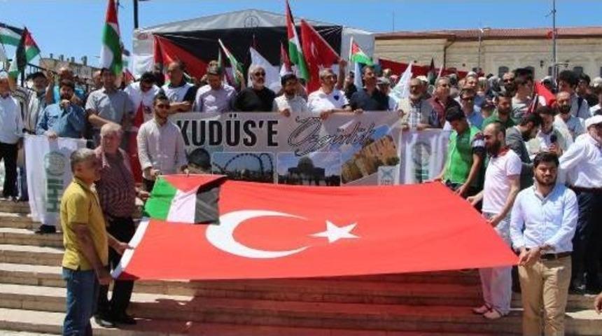 Sivas'ta Filistin'e Destek A&ccedil;ıklaması