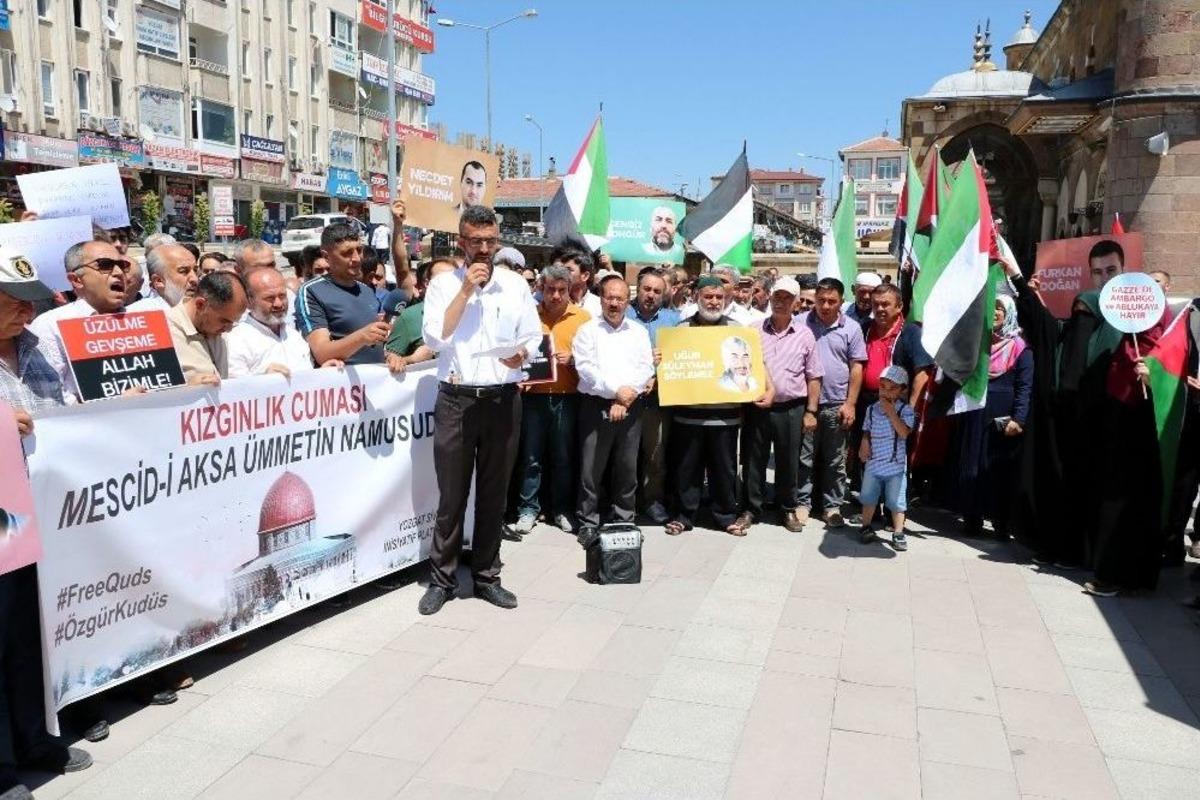 Sivas Ve Yozgat&rsquo;ta İsrail Protestosu