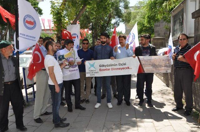 Memur Sen İsrail’i Protesto Etti