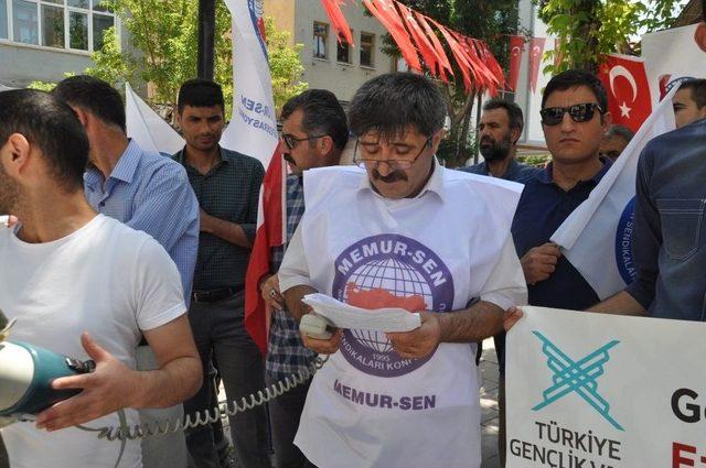 Memur Sen İsrail’i Protesto Etti