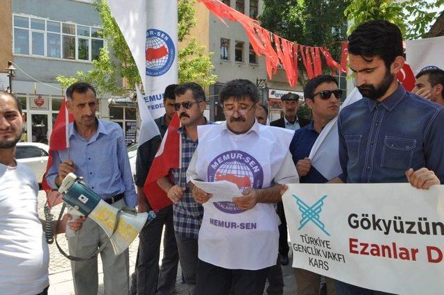 Memur Sen İsrail’i Protesto Etti