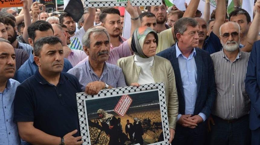 Trabzon&rsquo;da İsrail Protestosu