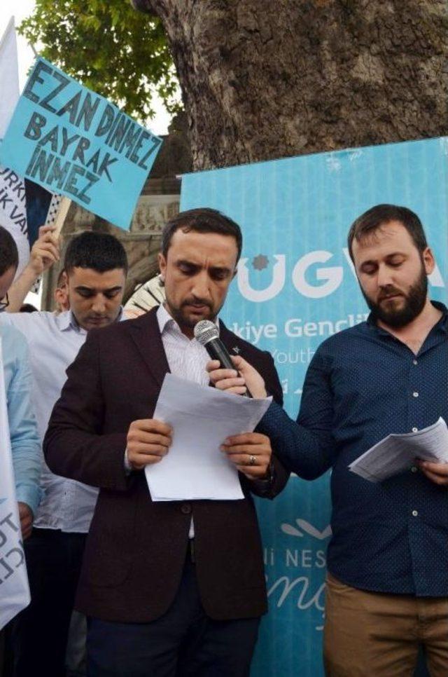 Trabzon’da İsrail Protestosu