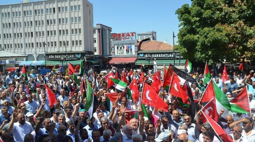 Malatya&rsquo;da Binlerce Kişi Mescid-i Aksa İ&ccedil;in Eylem Yaptı