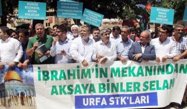 Şanlıurfa'da İsrail Protestosu