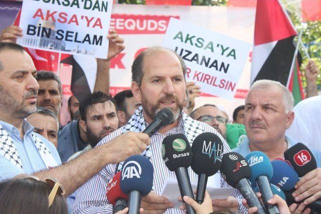 İsrail’in Kudüs Kuşatması Bursa’da Protesto Edildi