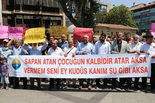 Gaziantep’te Mescid-i Aksa Protestosu