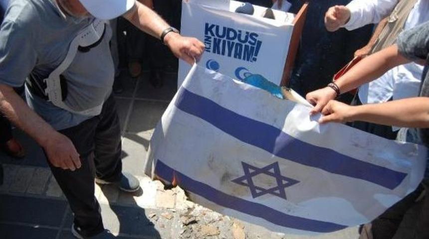 Kayseri'de İsrail Protestosu