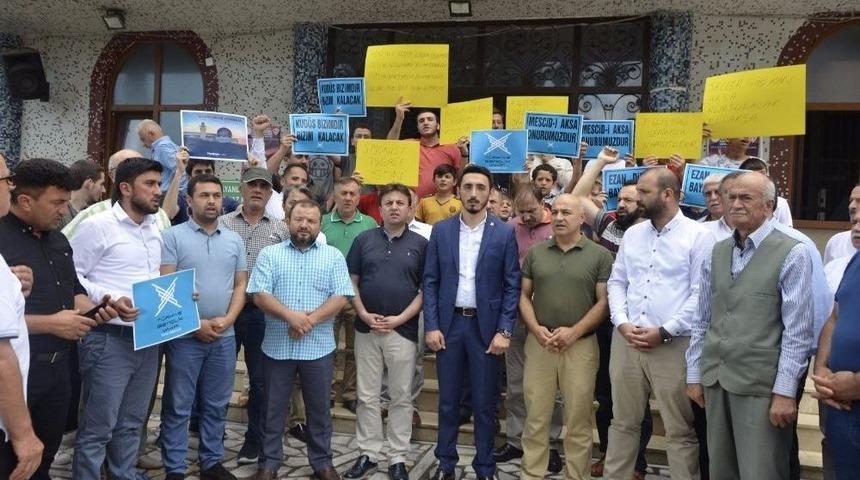 Fatsa&rsquo;dan İsrail&rsquo;e Tepki